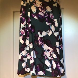 Floral midi skirt
